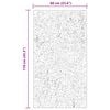 vidaXL Alfombras de &aacute;rea HUARTE Marr&oacute;n 110 x 60 cm Poli&eacute;ster