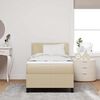 vidaXL Cama tipo Box Spring Gris claro y blanco. 203 x 80 x 88 cm