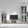 vidaXL Conjunto de mueble de TV con caj&oacute;n FLORIN Gris Sonoma