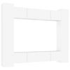 vidaXL Set de muebles para TV 8 piezas madera contrachapada blanco