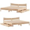 vidaXL Estructura de cama con cajones madera maciza de pino 200x200 cm
