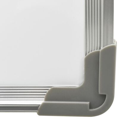 vidaXL Pizarra magnética de borrado en seco acero blanco 50x35 cm