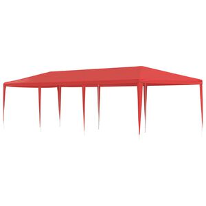 vidaXL Carpa de Fiesta Rojo 900 x 300 x 255 cm PE y acero