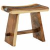 vidaXL Taburete de ducha Natural 50 x 30 x 44 cm Madera Suar S&oacute;lida