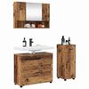 vidaXL Juego de muebles de ba&ntilde;o con caj&oacute;n 3 pcs Madera Vieja