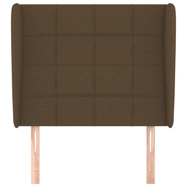 vidaXL Cabecero con orejas de tela gris claro 103x23x118/128 cm