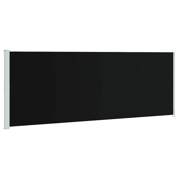 vidaXL Toldo lateral retr&aacute;ctil para patio negro 220x600 cm