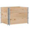vidaXL Jardinera de madera maciza de pino 80x60 cm