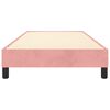 vidaXL Estructura de cama con somier terciopelo rosa 90x200 cm