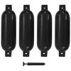 vidaXL | Bumpers de Barco | Negro 51 x 14 cm PVC