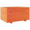 vidaXL Jardinera madera maciza de pino marr&oacute;n cera 90x60x49,5 cm