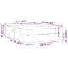 vidaXL Cama con almacenamiento y colch&oacute;n Crema 140 x 200 cm Poli&eacute;ster