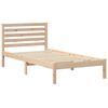 vidaXL Estructura de cama Marr&oacute;n 90 x 190 cm Madera de pino macizo