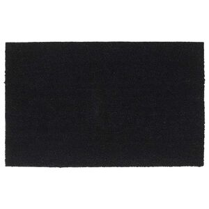 vidaXL Felpudo de fibra de coco negro 50x80 cm