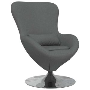 vidaXL Sill&oacute;n huevo Gris oscuro 63 x 73 x 90 cm tela