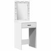 vidaXL Mesa de tocador con caj&oacute;n 2 pcs Blanco 50 x 41 x 135 cm