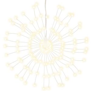 vidaXL Luces de Navidad de estrellas 140 LED blanco c&aacute;lido 17 cm