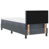 vidaXL Cama tipo Box Spring Gris oscuro 80 x 200 cm Terciopelo