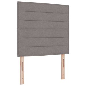 vidaXL Cama tipo Box Spring con colch&oacute;n Taup&eacute; 120 x 200 cm tela
