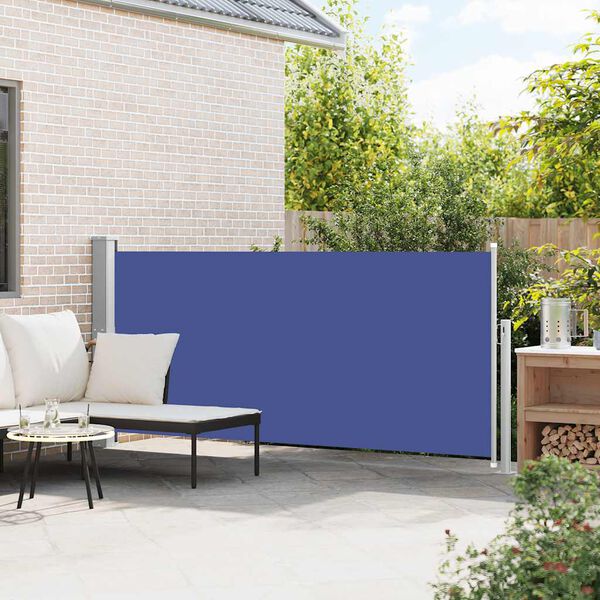 vidaXL Toldo lateral retr&aacute;ctil 140x300 cm azul