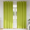 vidaXL Cortinas Opacas con Anillas 2 pcs Verde 225 x 140 cm Poliéster