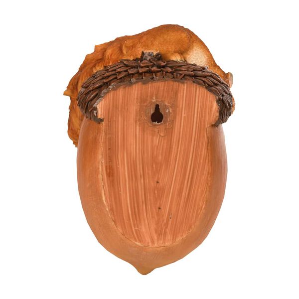 Esschert Design Estatua ardilla y comedero bellota 14,2x10,8x20,1 cm