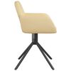vidaXL Sillas de comedor giratorias 2 uds terciopelo crema
