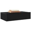 vidaXL Mueble de TV con luces LED Roble Negro 60x35x15,5 cm