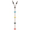 vidaXL Cuerda de escalada de discos para ni&ntilde;os 4 pelda&ntilde;os multicolor