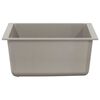 vidaXL Lavabo Gris 370 x 460 mm 80% Cuarzo y 20% Resina