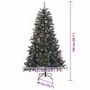 vidaXL &Aacute;rbol de Navidad artificial Verde 150 cm PVC, Pl&aacute;stico y Acero