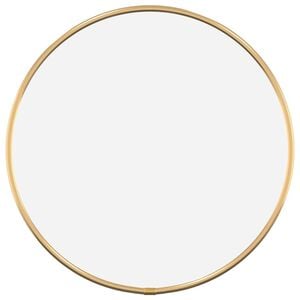 vidaXL Espejo de pared redondo dorado &Oslash; 30 cm