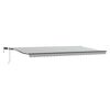 vidaXL Toldo retr&aacute;ctil manual con luz LED antracita y blanco 600x300cm