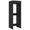 vidaXL Armario para lavadora con puerta Roble Negro 67,5 x 68 x 200 cm