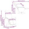 vidaXL Sill&oacute;n reclinable masaje con reposapi&eacute;s cuero sint&eacute;tico blanco