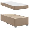 vidaXL Estructura de cama con colch&oacute;n Capuchino 90 x 200 cm tela