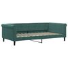 vidaXL Sof&aacute; cama nido con cajones terciopelo verde oscuro 100x200 cm
