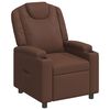 vidaXL Sill&oacute;n reclinable Marr&oacute;n 75 x 95 x 106 cm Tela
