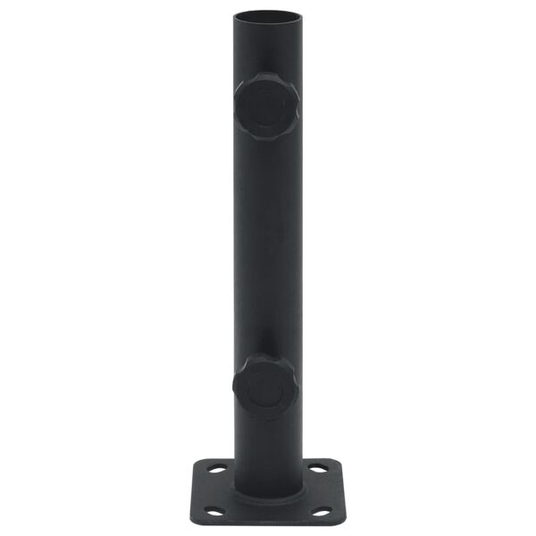 vidaXL Base de sombrilla para m&aacute;stil de &Oslash;32/34/38 mm acero negro mate