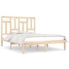 vidaXL Estructura de cama sin colch&oacute;n madera de pino maciza 120x200 cm