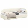 vidaXL Estructura de cama en esquina Crema 80 cm x 200 cm Terciopelo