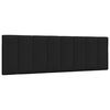 vidaXL Cabecero de cama acolchado Hanko tela negro 160 cm