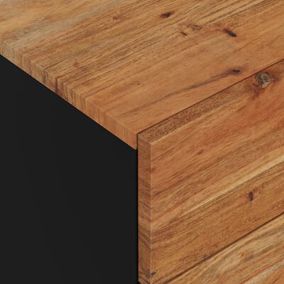 vidaXL Mesita de noche madera acacia madera contrachapada 50x33x60 cm