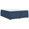 vidaXL Estructura de cama con colch&oacute;n Azul 180 x 200 cm tela