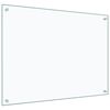 vidaXL Protector contra salpicaduras cocina vidrio templado 80x60 cm
