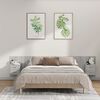 vidaXL Cabecero de cama y mesitas madera contrachapada gris Sonoma