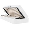 vidaXL Cama con almacenamiento y colch&oacute;n 2 uds. Cuero