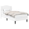 vidaXL Estructura de cama Blanco 90 x 190 cm Cuero sint&eacute;tico