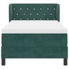 vidaXL Cama tipo Box Spring Verde oscuro 90 x 200 cm Terciopelo