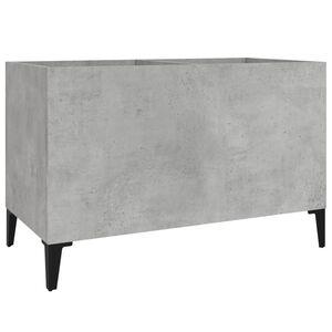 vidaXL Mueble discos madera contrachapada gris hormig&oacute;n 74,5x38x48 cm